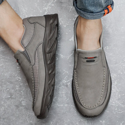Herren Kunst-Lederschuhe Lässige Schuhe Atmungsaktive Loafers Herren Sneaker Neue Bequeme Lederschuhe Flache Schuhe Herren Sneaker