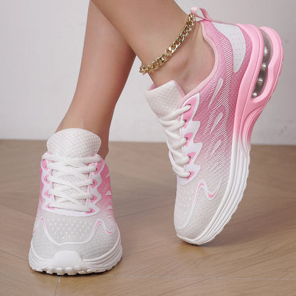 Damen Sneaker Laufschuhe Damen Mode Luftgepolsterte Mesh Atmungsaktive Tennis Sportschuhe