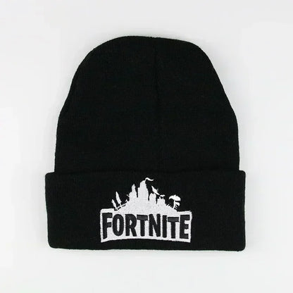 Fortnite Hüte Gestrickt Einfarbig Süßer Anime-Hut Damen Herbst Mützen Wärmer Mütze Herren Freizeitkappe