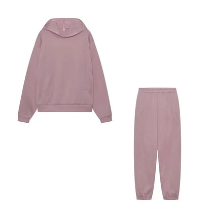 Großformat modisches Sweatshirt mit langen Ärmeln und Hosen-Set Herbst/Winter Damen Freizeitbekleidung Zweiteiliger Anzug Bequeme Plus-Size...