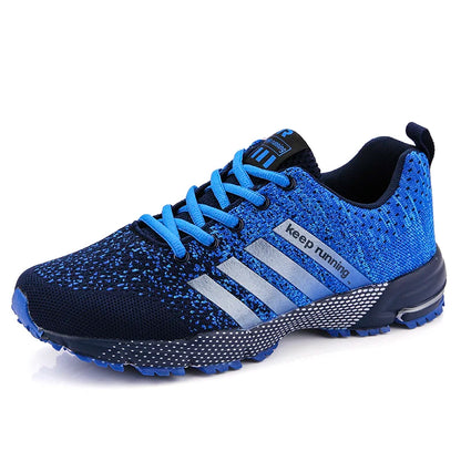 Neue Herren- und Damen-Sportschuhe mit fliegendem Mesh-Obermaterial für Frühling und Sommer, atmungsaktiv, bis EU Grösse 45.5