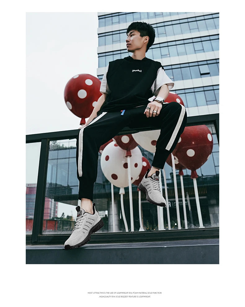 Neue Herren Laufschuhe Atmungsaktive Outdoor-Sportschuhe Leichte Sneakers für Herren Bequeme Sporttrainingsschuhe