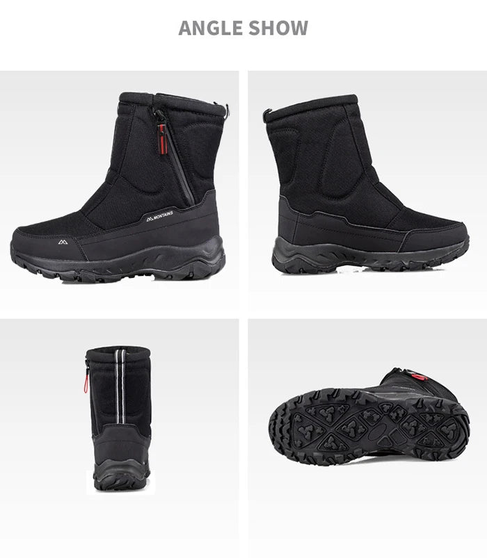 Herren Winter Wasserdichte Isolierte Shell Warme Innenschicht Bequeme Outdoor-Schneestiefel