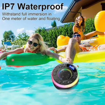 2025 Neuer kabelloser Lautsprecher IPX7 wasserdicht S3 bunte LED-Beleuchtung Starker Bass Soundguru S3 Bluetooth-Lautsprecher wasserdicht mit Mikrofon