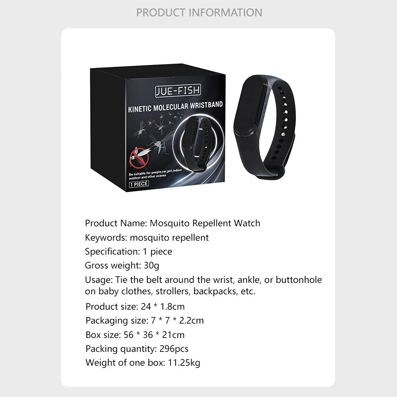 Tragbares Mückenabwehr-Armband für Unisex, physisch & ultraschallbasiert, chemiefrei für Zuhause & Outdoor, inklusive 2 Batterien