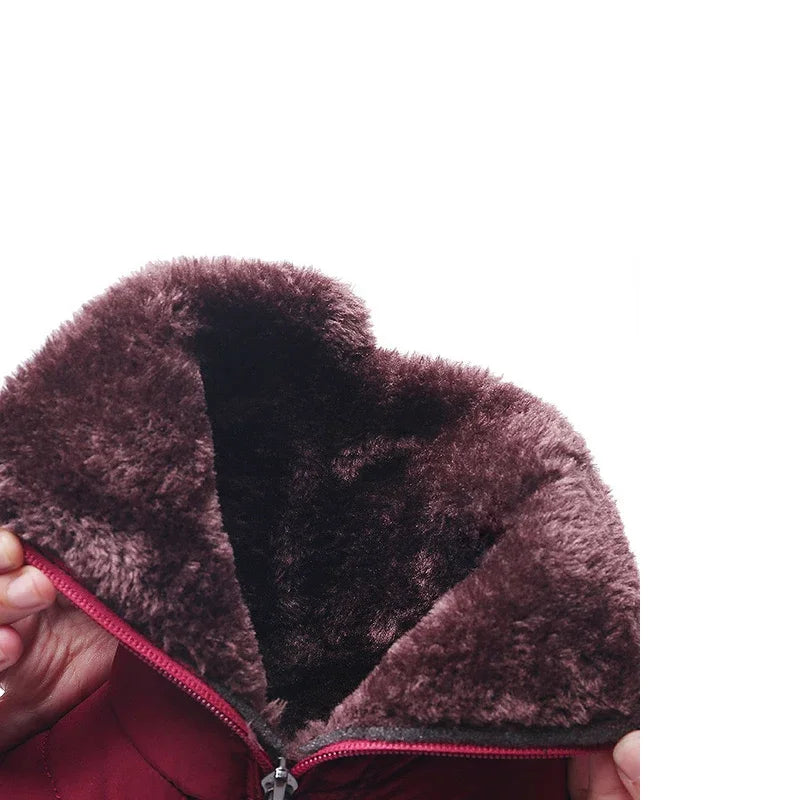 BEYARNE die neuen wasserdichten rutschfesten Winterstiefel plus Baumwoll-Velours-Schuhe für Frauen, warme große Größe 41 42 Schneestiefel E1068