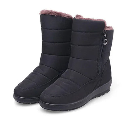 BEYARNE die neuen wasserdichten rutschfesten Winterstiefel plus Baumwoll-Velours-Schuhe für Frauen, warme große Größe 41 42 Schneestiefel E1068