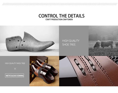 Edle Kunstleder Oxford Schuhe Herren Luxus Lack Hochzeitsschuhe Spitz zulaufende Business Schuhe für Herren Klassische Lederschuhe Große Größen 38-48