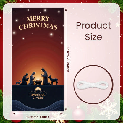 Weihnachts-Flaggenbanner für die Veranda, Türbanner, Weihnachtsdekorationen für Zuhause 2025, Ornamente, Weihnachtsgeschenke, Navidad, Neujahrsdekoration 2026