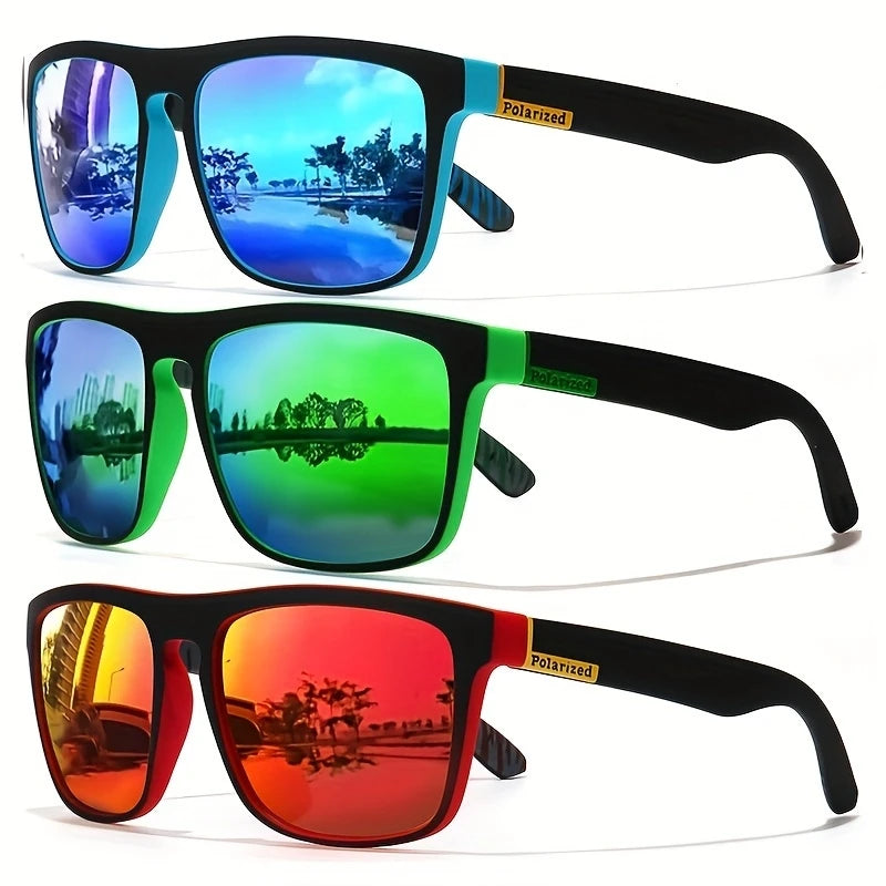 Modische Vintage-Quadrat-Polarisierte Sonnenbrille, Luxusmarke Designer-Sonnenbrille, UV400