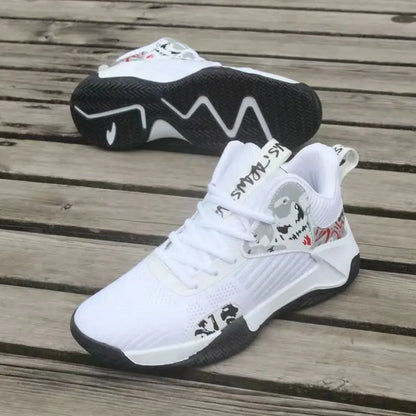 Neue rutschfeste Herren-Sneaker High-Top Herren-Basketballschuhe Luxuriöse bequeme Laufschuhe Modische vielseitige Freizeitschuhe