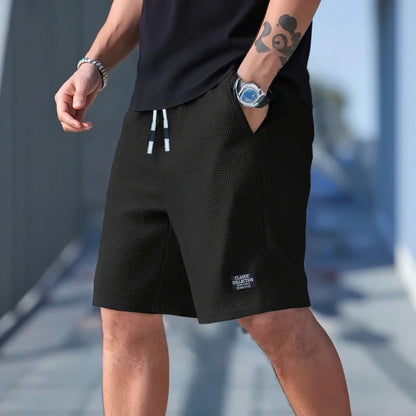 Herren-Shorts, Herren-Casual-Hosen, Herren-Badeshorts, Herren-Sportshorts, neuer modischer Textilstoff mit Struktur, atmungsaktive Hosen, geeignet für den täglichen Freizeitgebrauch und Sport