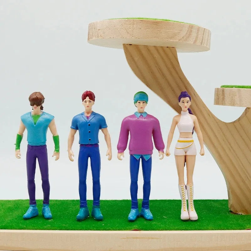 K-pop Dämonenjäger Actionfigur Spielzeug Derpys Tiger Rumi Mira Zoey Sussy Figur Puppe Für Fans