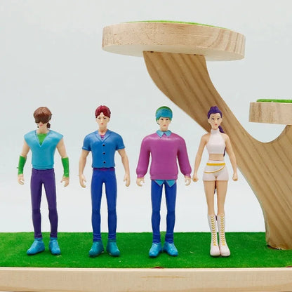 K-pop Dämonenjäger Actionfigur Spielzeug Derpys Tiger Rumi Mira Zoey Sussy Figur Puppe Für Fans