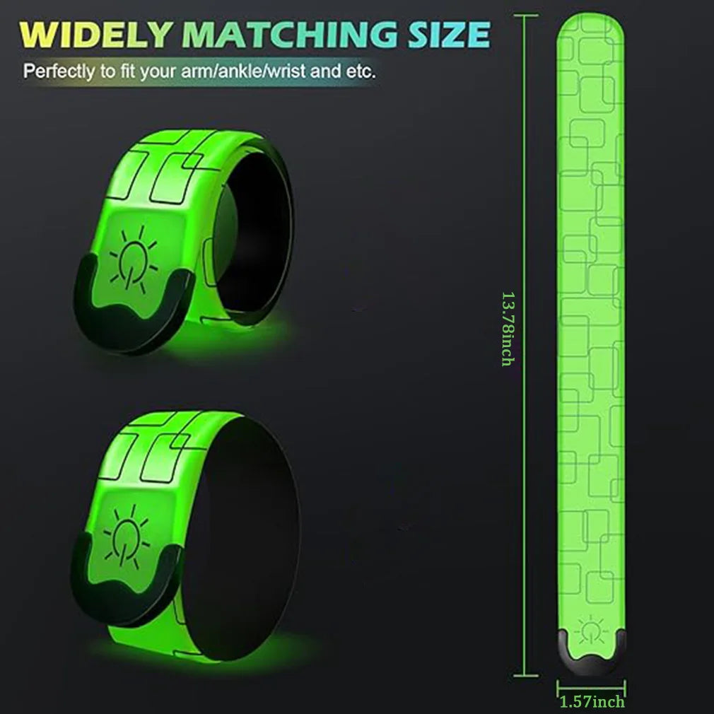 Wiederaufladbares LED-Lichtband Nachtlauf Armband Radfahren Warnarmband Sicherheitsarmband Outdoor-Sport Sicherheitsarmgurt Bein