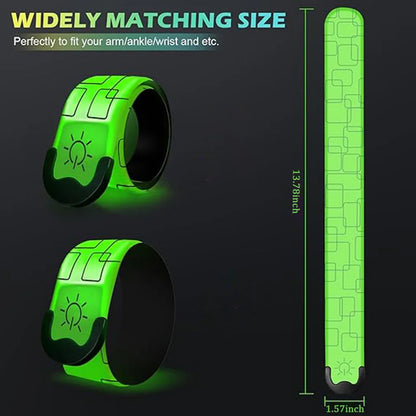 Wiederaufladbares LED-Lichtband Nachtlauf Armband Radfahren Warnarmband Sicherheitsarmband Outdoor-Sport Sicherheitsarmgurt Bein