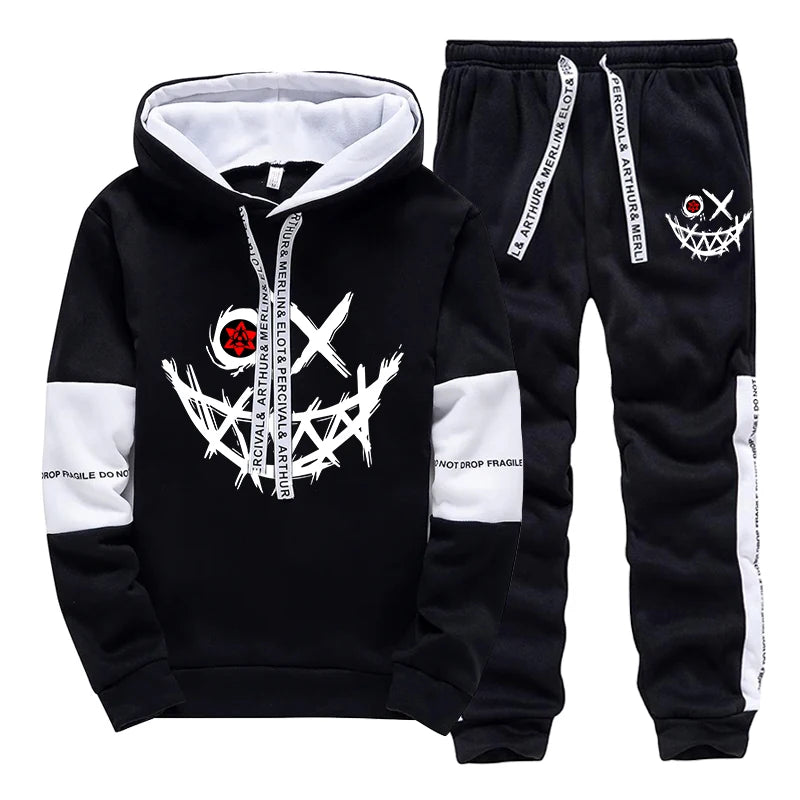 Damen / Herren Einzelteile oder Set ; Trainingsanzug Bedrucktes Sweatshirt + Sweatpants Freizeit Hoodie Hosen Streetwear
