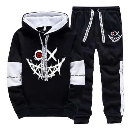 Damen / Herren Einzelteile oder Set ; Trainingsanzug Bedrucktes Sweatshirt + Sweatpants Freizeit Hoodie Hosen Streetwear