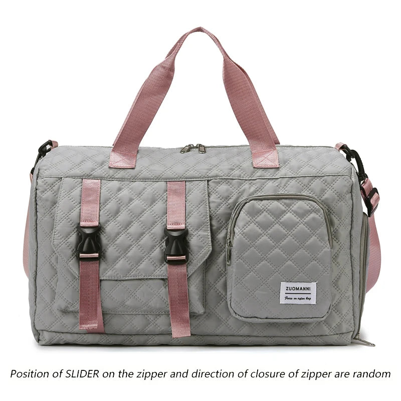 Langlebige Nylon-Reisetasche, tragbare Sport- und Fitness-Tasche , Schulter-Duffel-Trainingsbag, geräumig, Argyle