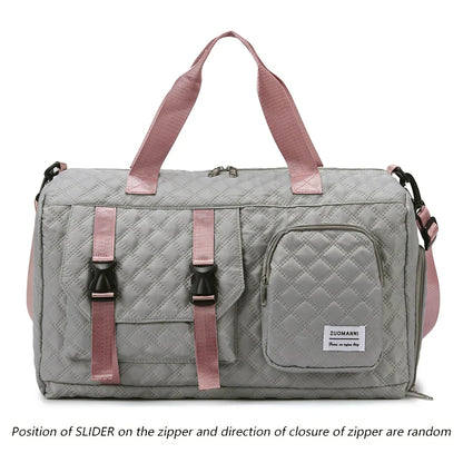 Langlebige Nylon-Reisetasche, tragbare Sport- und Fitness-Tasche , Schulter-Duffel-Trainingsbag, geräumig, Argyle