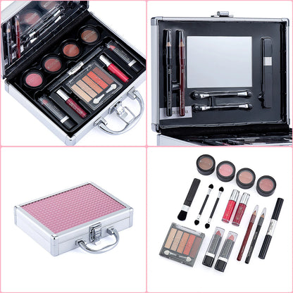 Make-up Starter-Set Professionelle Make-up Sets mit transparentem Etui Urlaub Schönheitsgeschenk-Set Starter-Kosmetik Vollständige Sets für Frauen