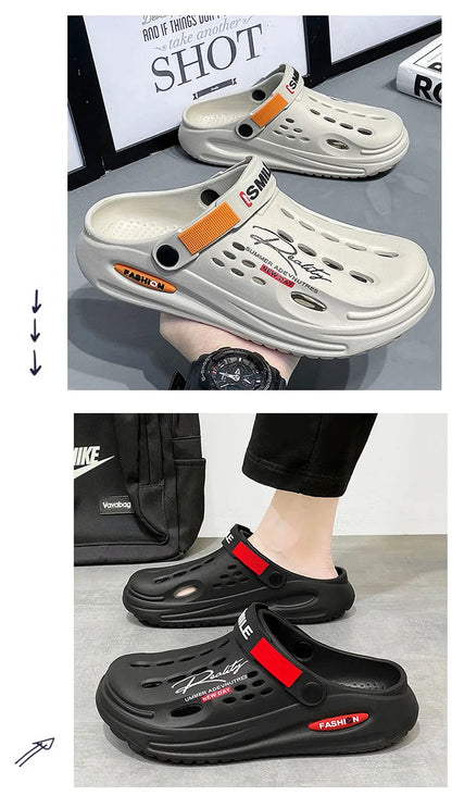 Klassische Clog Herren Freizeit Sandalen Unisex Geschlossene Zehen Slip-Ons Outdoor Herren Atmungsaktive Strand Schuhe Hausschuhe