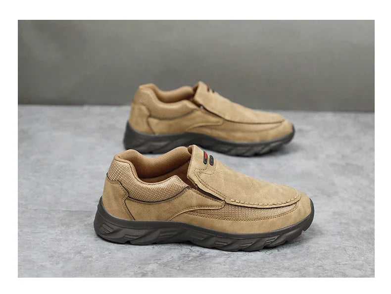 Herren Kunst-Lederschuhe Lässige Schuhe Atmungsaktive Loafers Herren Sneaker Neue Bequeme Lederschuhe Flache Schuhe Herren Sneaker