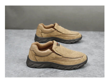 Herren Kunst-Lederschuhe Lässige Schuhe Atmungsaktive Loafers Herren Sneaker Neue Bequeme Lederschuhe Flache Schuhe Herren Sneaker