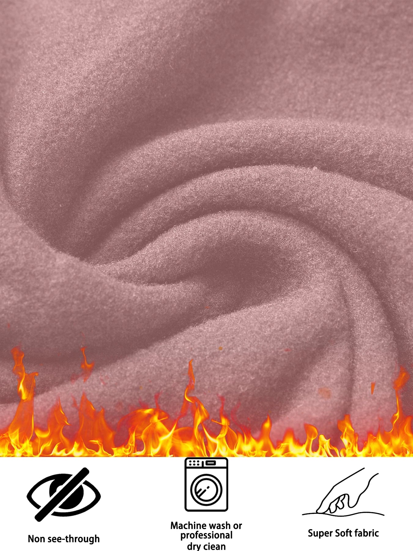 Damen Thermo-Leggings mit Hoher Taille und Taschen – Fleecegefüttert, Bauchformend, Winterwarm, Dicke Strumpfhose, Sport- und Laufhose