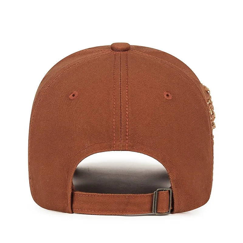 Coole Mode Damen Herren Ripped Denim Baumwoll Baseballcap Unisex  Für Damen und Herren