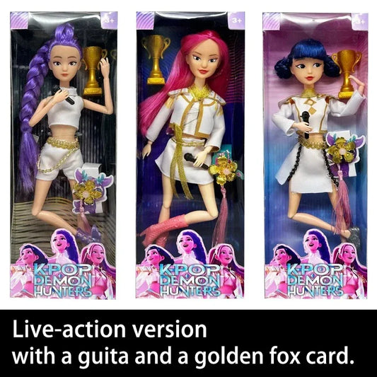 NEUE Puppenspielzeug KPOP Demon Hunters Actionfigur Spielzeug Rumi Mira Zoey Schöne Prinzessin Baby Puppe aus Plastik DIY Spielzeug für Mädchen