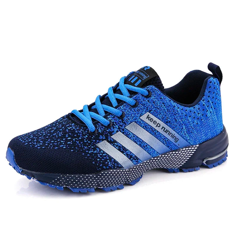 Neue Herren- und Damen-Sportschuhe mit fliegendem Mesh-Obermaterial für Frühling und Sommer, atmungsaktiv, bis EU Grösse 45.5