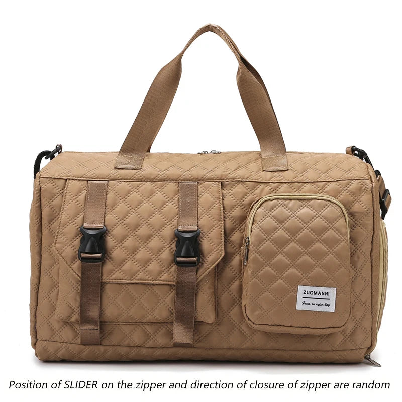 Langlebige Nylon-Reisetasche, tragbare Sport- und Fitness-Tasche , Schulter-Duffel-Trainingsbag, geräumig, Argyle