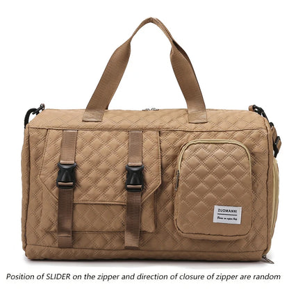 Langlebige Nylon-Reisetasche, tragbare Sport- und Fitness-Tasche , Schulter-Duffel-Trainingsbag, geräumig, Argyle