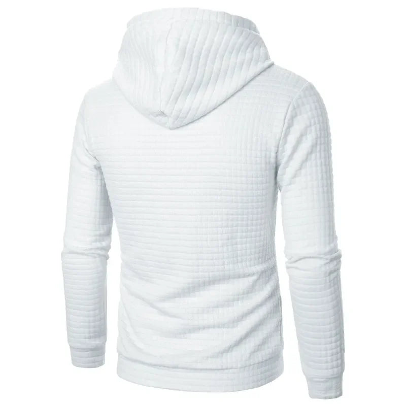 Warmer Herren-Sweatshirt in Uni-Farbe, lässiger Hoodie, Oversize-Sweatshirt mit Reißverschluss, kombinierbar mit Hoodies und Damen- sowie Herren-Sweatshirts