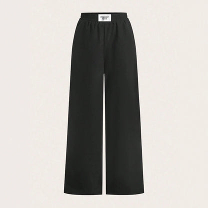 2025 Damen Einfache Hose Bedruckt mit Leopard Elastischem Bund Weite Hosen Bequeme Lange Basic-Hose für Frauen in Übergröße