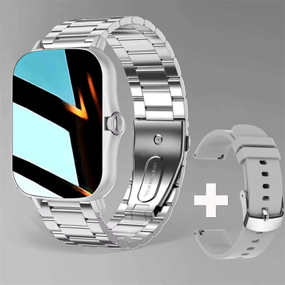 LAXASFIT 2025 Neue Herren Smartwatch Damen Geschenk Voller Touchscreen Sport Fitness Uhr Bluetooth-Anruf Smartwatch