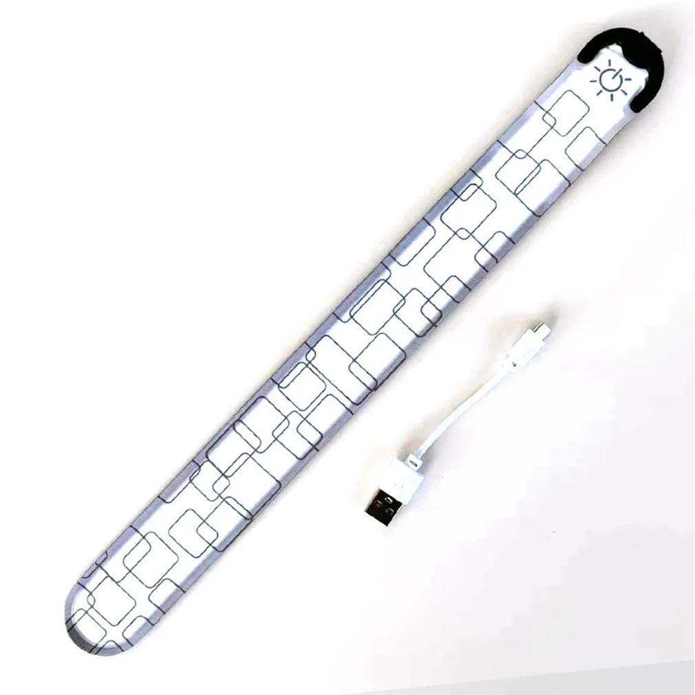 Wiederaufladbares LED-Lichtband Nachtlauf Armband Radfahren Warnarmband Sicherheitsarmband Outdoor-Sport Sicherheitsarmgurt Bein