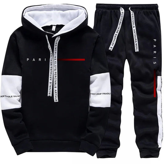 Herren Kapuzenpullover Sweatpants Paris Fashion Hoodie Streetwear Herren All Season Daily Casual Sports Pullover Jogginghose