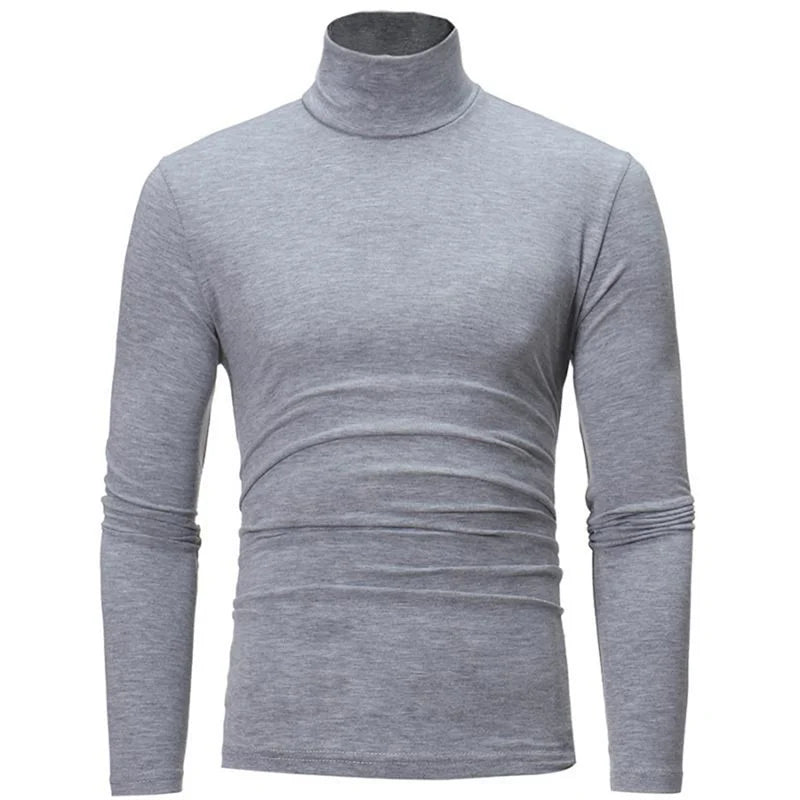 Thermo-Unterhemden für Männer Winterkleidung Thermoshirt Herbst Herren Winterleggings Hoher Kragen Dünn Schlanke Passform Langarm-T-Shirt
