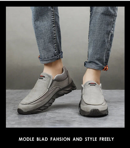 Herren Kunst-Lederschuhe Lässige Schuhe Atmungsaktive Loafers Herren Sneaker Neue Bequeme Lederschuhe Flache Schuhe Herren Sneaker
