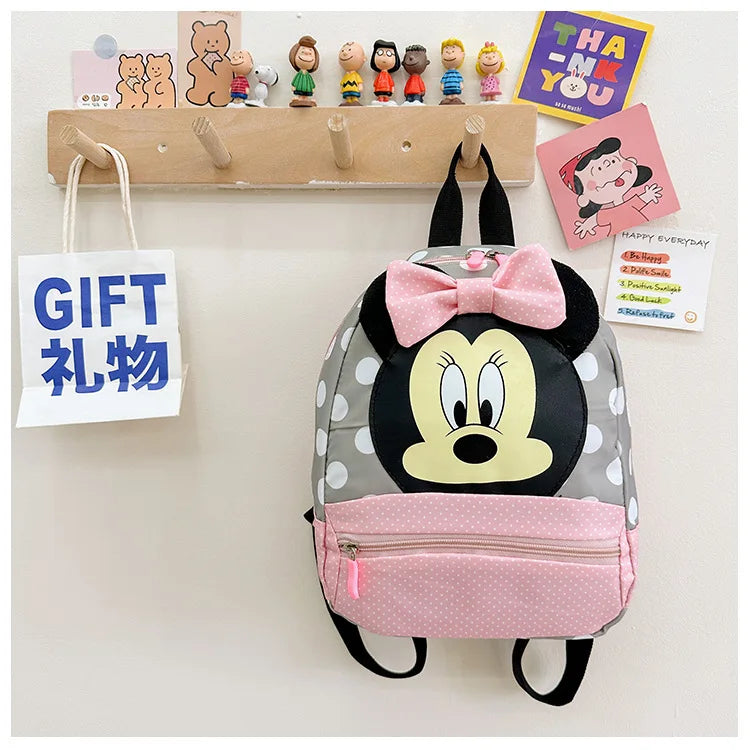 Disney Cartoon-Rucksack für Babys Jungen und Mädchen Minnie Mickey Mouse Kinder Süßer Schulranzen Kindergarten-Rucksack Geschenk für Kinder