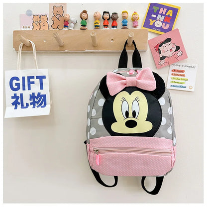 Disney Cartoon-Rucksack für Babys Jungen und Mädchen Minnie Mickey Mouse Kinder Süßer Schulranzen Kindergarten-Rucksack Geschenk für Kinder