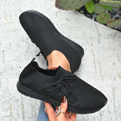 Damen Freizeitschuhe Mode Atmungsaktive Laufnetz-Flats Sneaker
