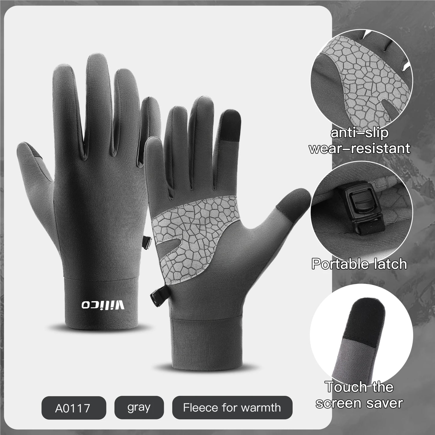 Guantes deportivos de otoño e invierno para padres e hijos para niños para correr y andar en bicicleta, compatibles con pantalla táctil, con forro polar, protección contra el frío, guantes de ciclismo