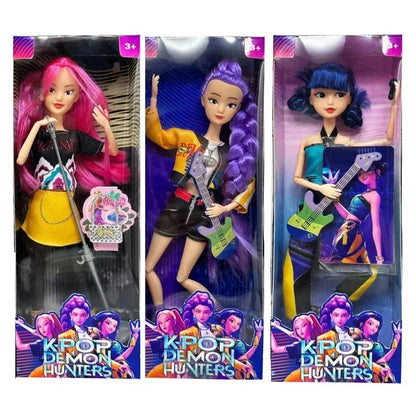 NEUE Puppenspielzeug KPOP Demon Hunters Actionfigur Spielzeug Rumi Mira Zoey Schöne Prinzessin Baby Puppe aus Plastik DIY Spielzeug für Mädchen