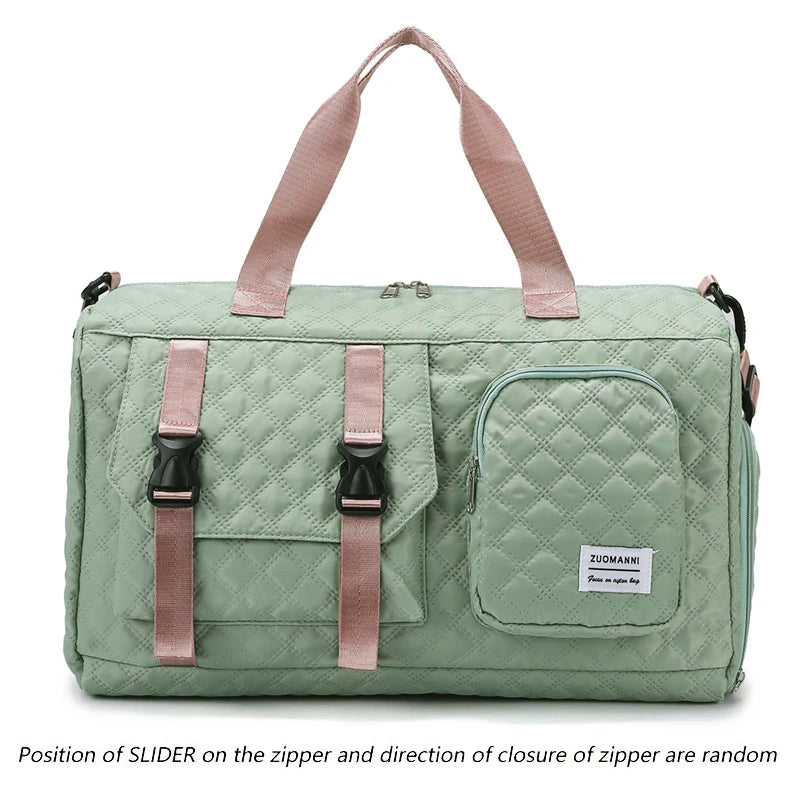 Langlebige Nylon-Reisetasche, tragbare Sport- und Fitness-Tasche , Schulter-Duffel-Trainingsbag, geräumig, Argyle