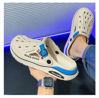 Sandalen Herren Strandpantoffeln Dicke Sohle Rutschfeste Sandalen Wasserschuhe für Damen Klassische Mules Sneaker Sandale Outdoor