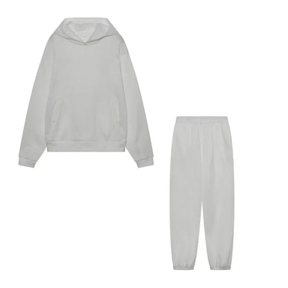 Großformat modisches Sweatshirt mit langen Ärmeln und Hosen-Set Herbst/Winter Damen Freizeitbekleidung Zweiteiliger Anzug Bequeme Plus-Size...