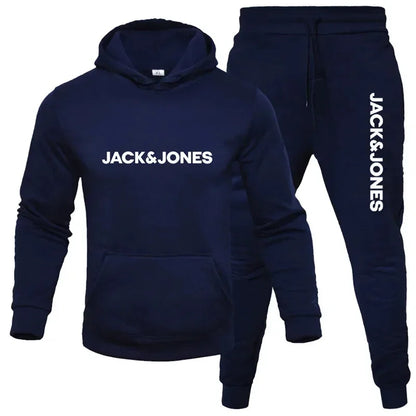 2025 Herbst/Winter Herren Jogging-Fitness-Sportbekleidungs-Set: Modischer Sweatshirt mit langen Ärmeln + Freizeithose 2-teiliges Set
